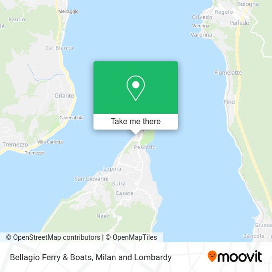 Bellagio Ferry & Boats map