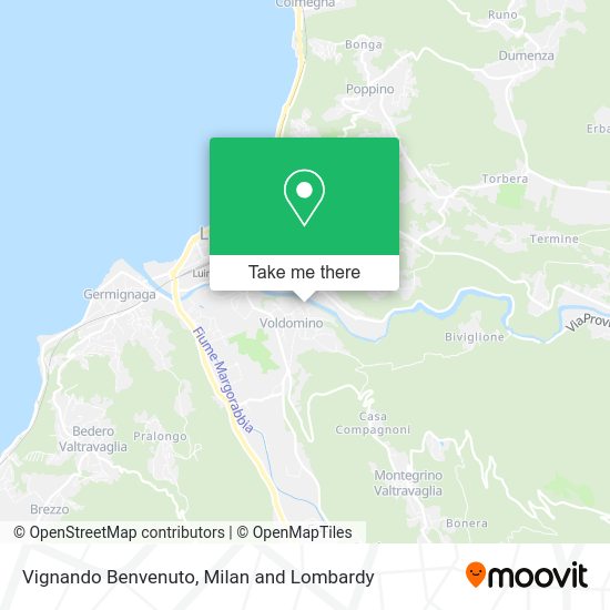 Vignando Benvenuto map