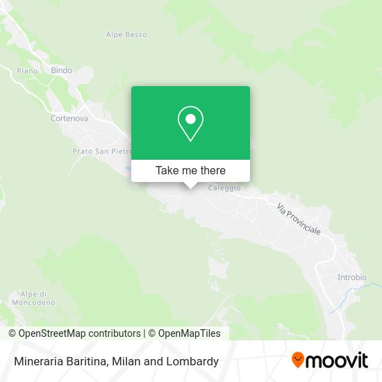 Mineraria Baritina map