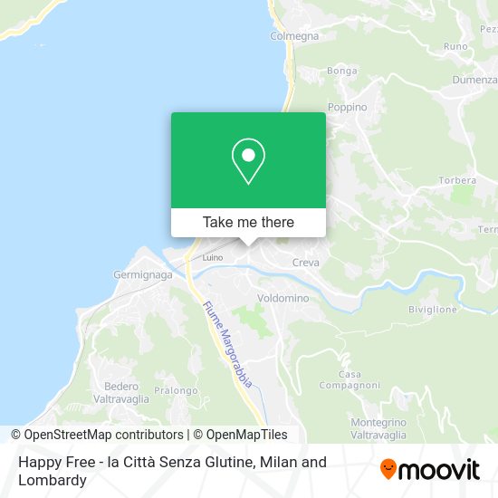 Happy Free - la Città Senza Glutine map