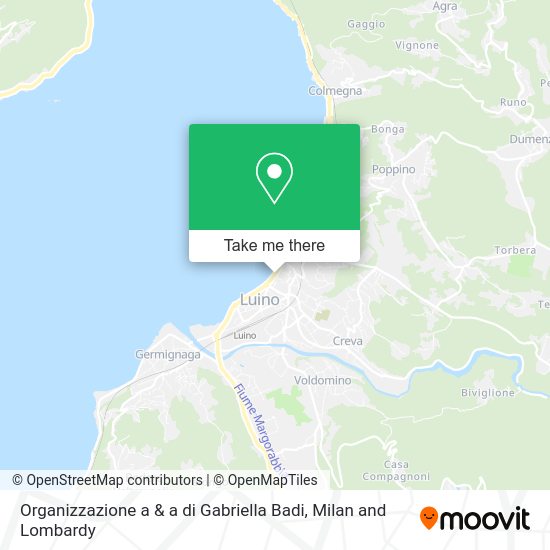 Organizzazione a & a di Gabriella Badi map