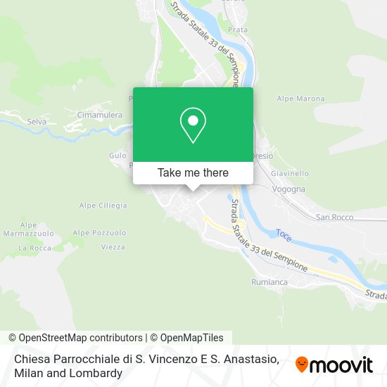 Chiesa Parrocchiale di S. Vincenzo E S. Anastasio map