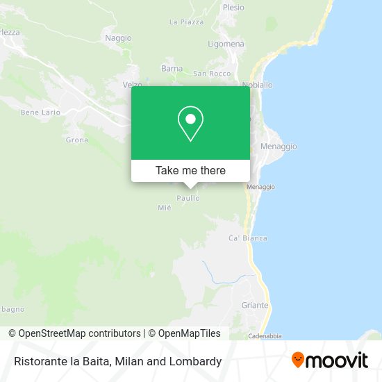 Ristorante la Baita map