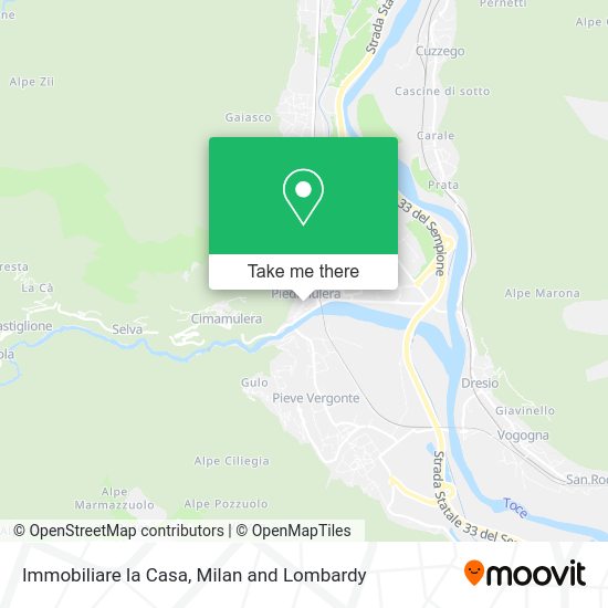 Immobiliare la Casa map