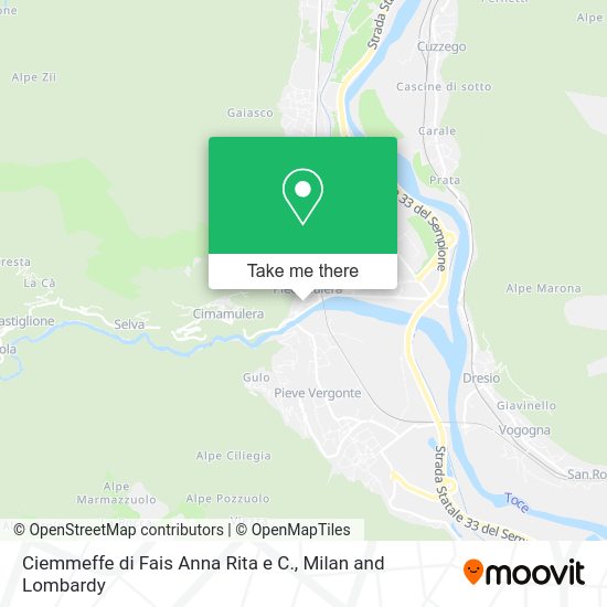 Ciemmeffe di Fais Anna Rita e C. map