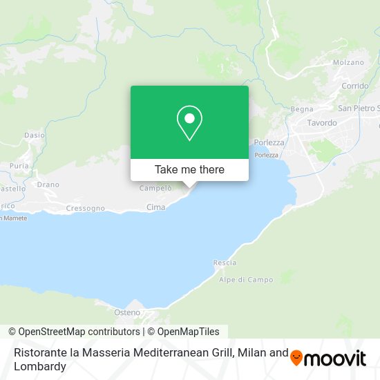 Ristorante la Masseria Mediterranean Grill map