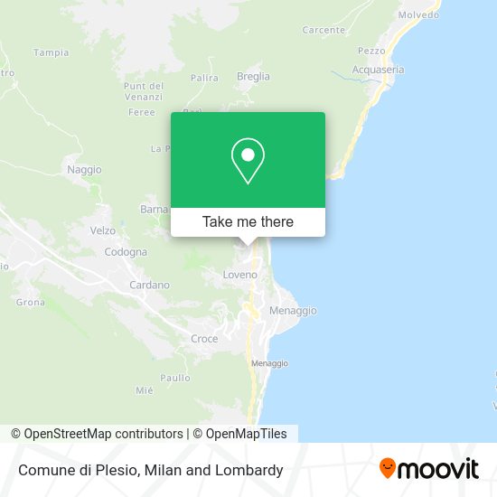 Comune di Plesio map