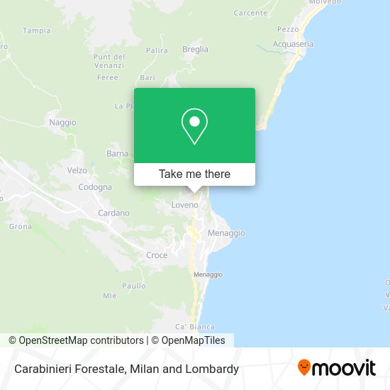 Carabinieri Forestale map