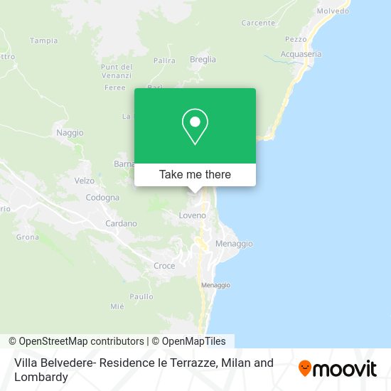 Villa Belvedere- Residence le Terrazze map