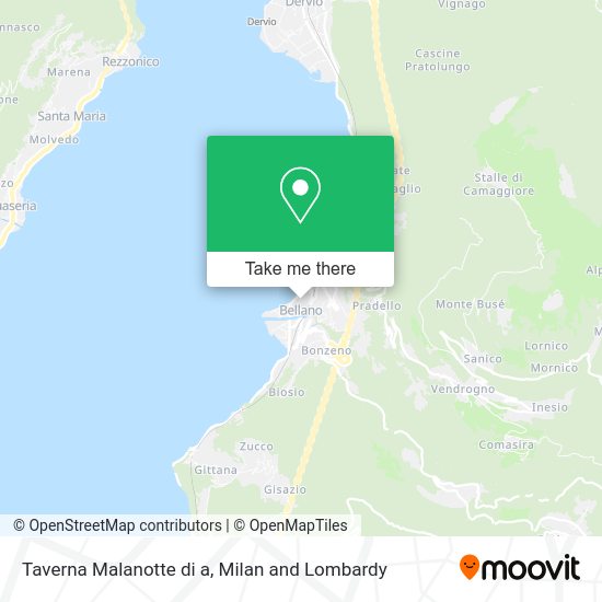 Taverna Malanotte di a map
