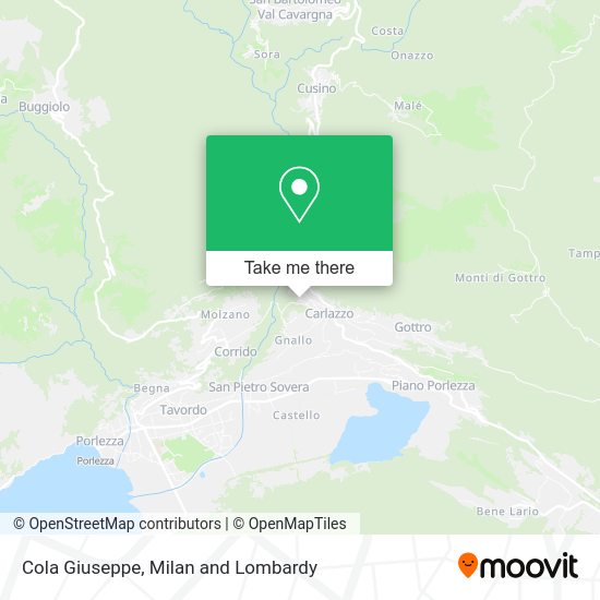 Cola Giuseppe map