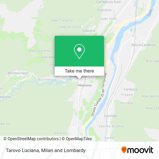 Tarovo Luciana map
