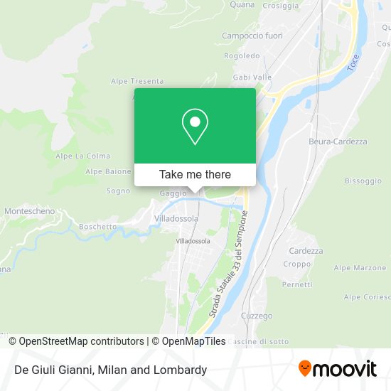 De Giuli Gianni map