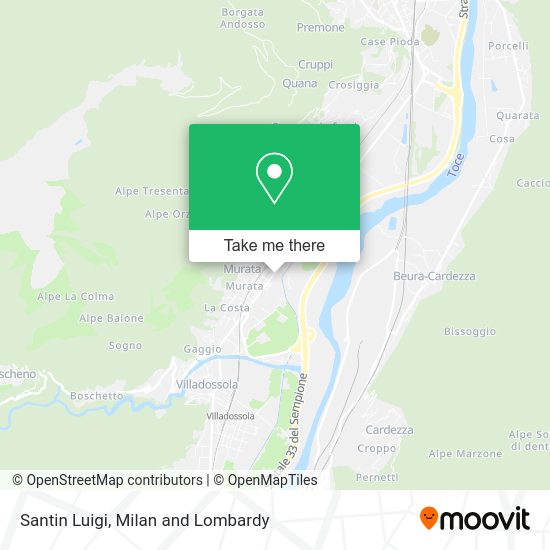 Santin Luigi map