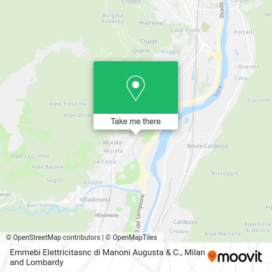 Emmebi Elettricitasnc di Manoni Augusta & C. map