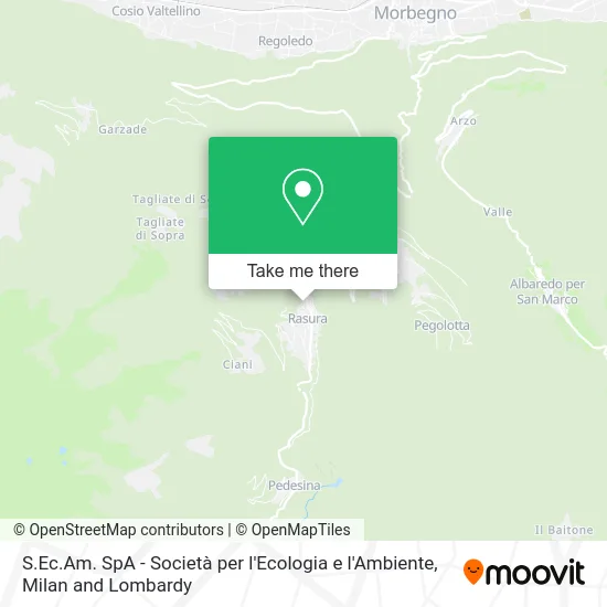 S.Ec.Am. SpA - Società per l'Ecologia e l'Ambiente map