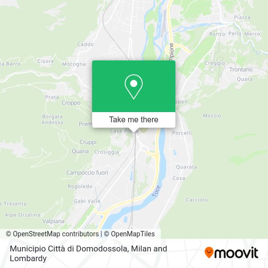 Municipio Città di Domodossola map