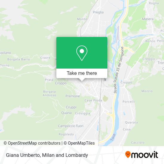 Giana Umberto map