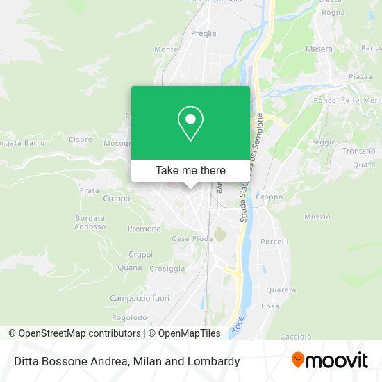Ditta Bossone Andrea map