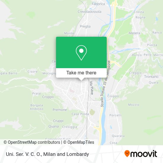 Uni. Ser. V. C. O. map