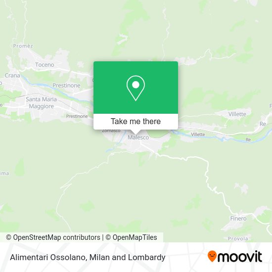 Alimentari Ossolano map