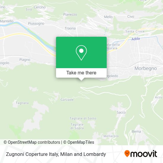 Zugnoni Coperture Italy map