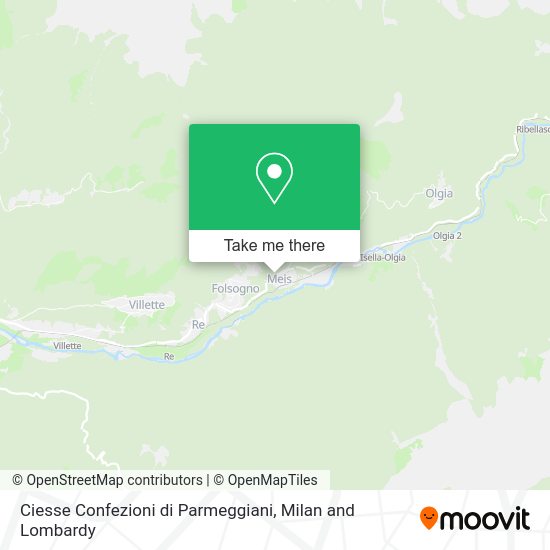 Ciesse Confezioni di Parmeggiani map