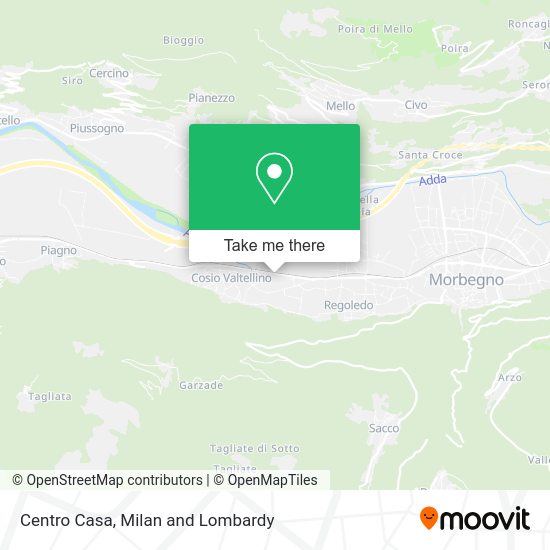 Centro Casa map