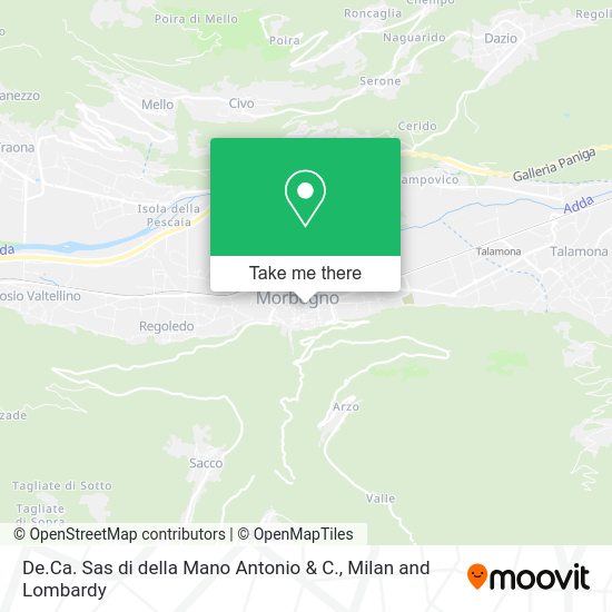 De.Ca. Sas di della Mano Antonio & C. map