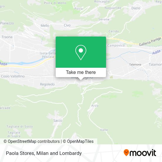 Paola Stores map