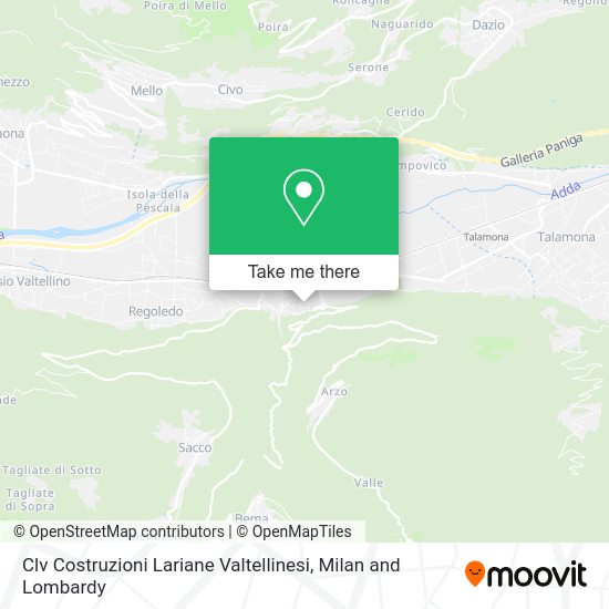 Clv Costruzioni Lariane Valtellinesi map