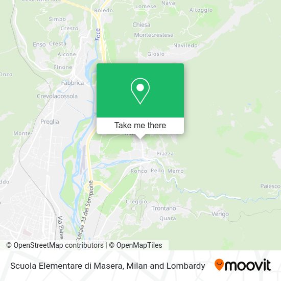 Scuola Elementare di Masera map