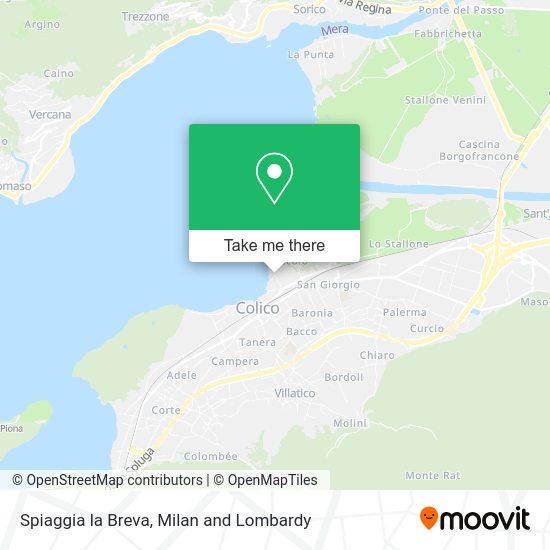 Spiaggia la Breva map