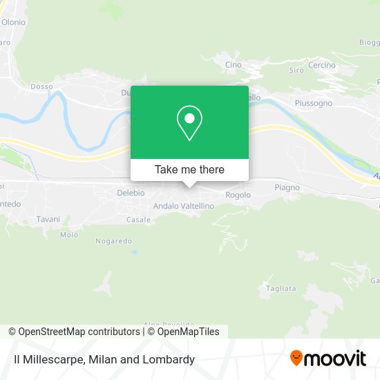 Il Millescarpe map
