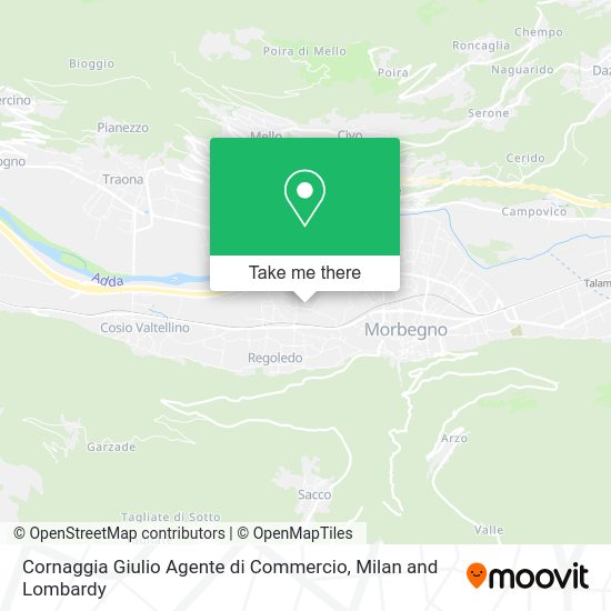 Cornaggia Giulio Agente di Commercio map