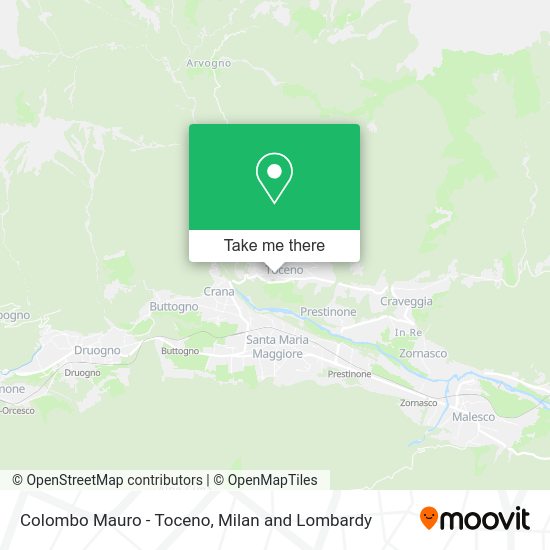 Colombo Mauro - Toceno map