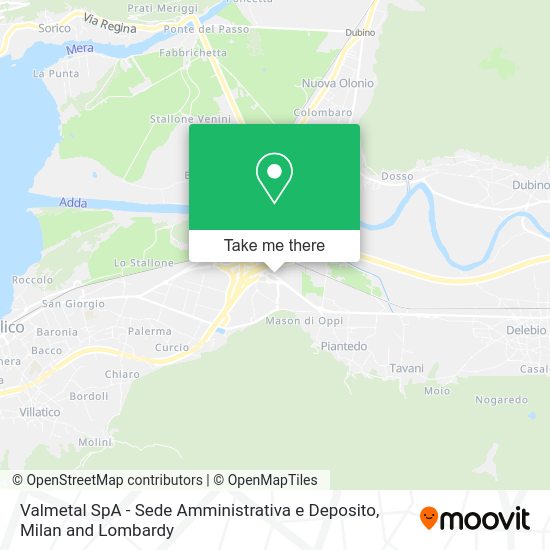 Valmetal SpA - Sede Amministrativa e Deposito map