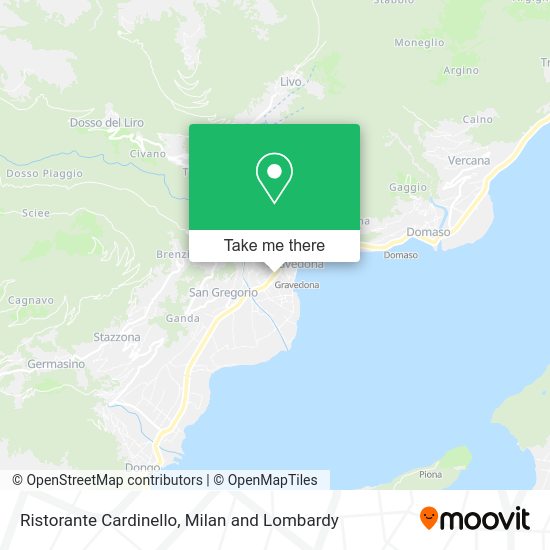 Ristorante Cardinello map