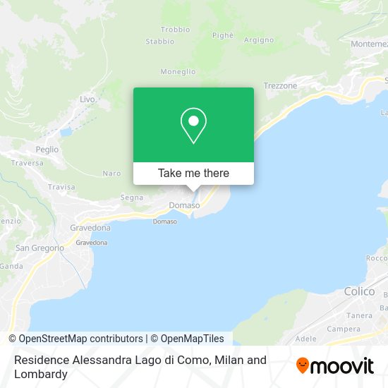 Residence Alessandra Lago di Como map