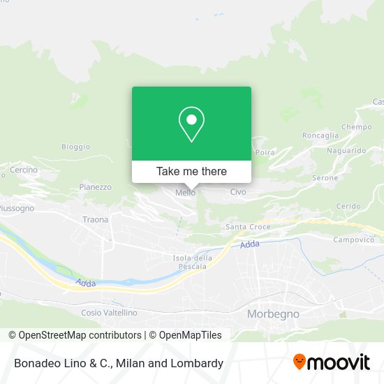Bonadeo Lino & C. map