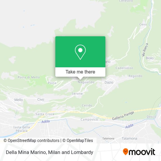 Della Mina Marino map