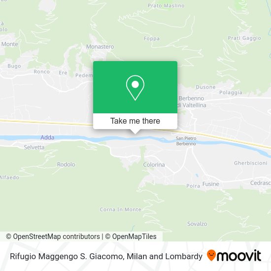 Rifugio Maggengo S. Giacomo map