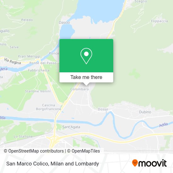 San Marco Colico map
