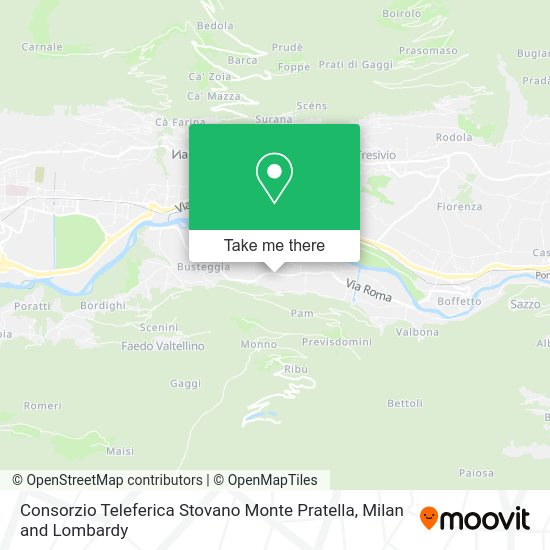 Consorzio Teleferica Stovano Monte Pratella map