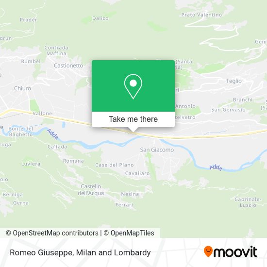 Romeo Giuseppe map