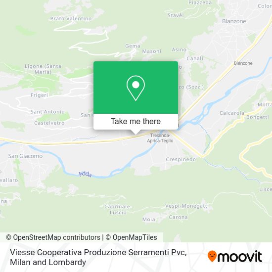 Viesse Cooperativa Produzione Serramenti Pvc map