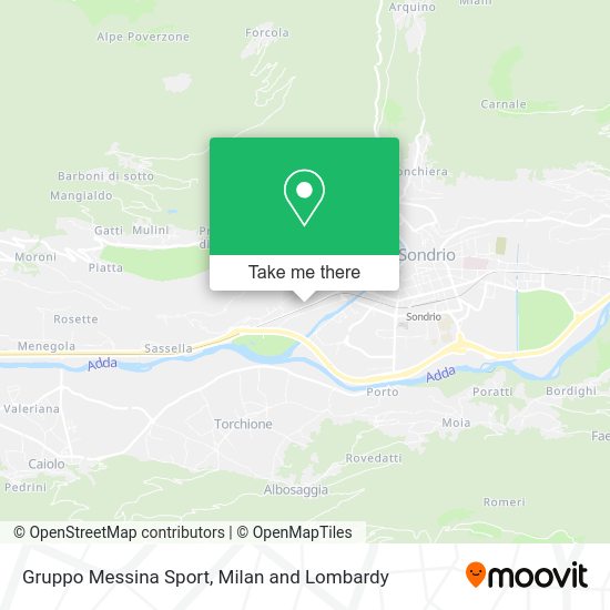 Gruppo Messina Sport map