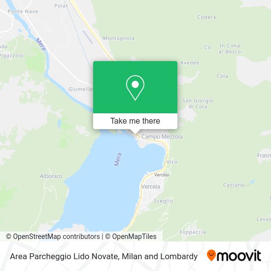 Area Parcheggio Lido Novate map