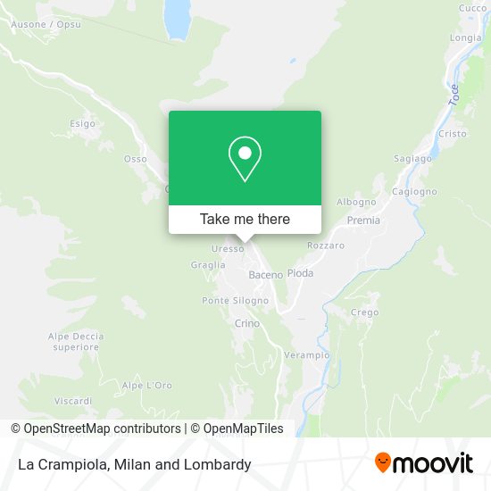 La Crampiola map