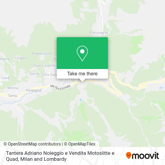 Tantera Adriano Noleggio e Vendita Motoslitte e Quad map